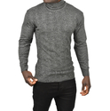 DeepSEA Slim Fit Baklava Desenli Tam Balıkçı Yaka Boğazlı Kazak 2505507
