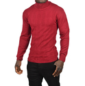 DeepSEA Slim Fit Baklava Desenli Tam Balıkçı Yaka Boğazlı Kazak 2505507