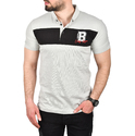 DeepSEA Çizgili Cep Detaylı Armalı Slim Fit Tişört 2403219