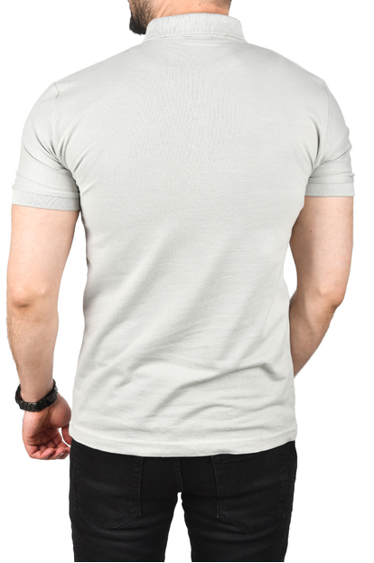 DeepSEA Çizgili Cep Detaylı Armalı Slim Fit Tişört 2403219