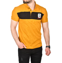 DeepSEA Çizgili Cep Detaylı Armalı Slim Fit Tişört 2403219
