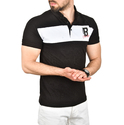 DeepSEA Çizgili Cep Detaylı Armalı Slim Fit Tişört 2403219