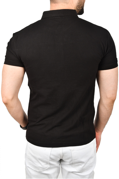 DeepSEA Çizgili Cep Detaylı Armalı Slim Fit Tişört 2403219