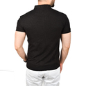 DeepSEA Çizgili Cep Detaylı Armalı Slim Fit Tişört 2403219