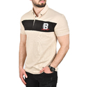 DeepSEA Çizgili Cep Detaylı Armalı Slim Fit Tişört 2403219