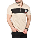 DeepSEA Çizgili Cep Detaylı Armalı Slim Fit Tişört 2403219