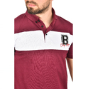 DeepSEA Çizgili Cep Detaylı Armalı Slim Fit Tişört 2403219