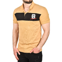DeepSEA Çizgili Cep Detaylı Armalı Slim Fit Tişört 2403219