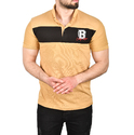 DeepSEA Çizgili Cep Detaylı Armalı Slim Fit Tişört 2403219