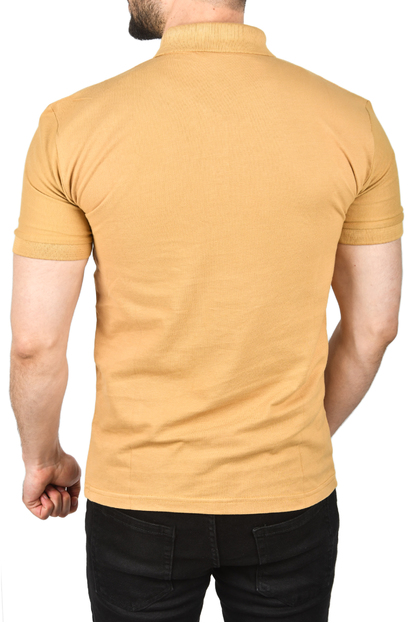 DeepSEA Çizgili Cep Detaylı Armalı Slim Fit Tişört 2403219