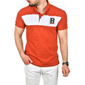 DeepSEA Çizgili Cep Detaylı Armalı Slim Fit Tişört 2403219