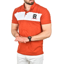 DeepSEA Çizgili Cep Detaylı Armalı Slim Fit Tişört 2403219