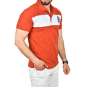 DeepSEA Çizgili Cep Detaylı Armalı Slim Fit Tişört 2403219