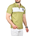 DeepSEA Çizgili Cep Detaylı Armalı Slim Fit Tişört 2403219