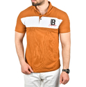 DeepSEA Çizgili Cep Detaylı Armalı Slim Fit Tişört 2403219