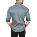 DeepSEA Likralı Kumaşı Fitilli Slim Fit Uzun Kollu Gömlek 2500805