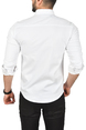 DeepSEA Likralı Kumaşı Fitilli Slim Fit Uzun Kollu Gömlek 2500805