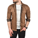 DeepSEA Likralı Kumaşı Fitilli Slim Fit Uzun Kollu Gömlek 2500805