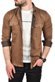 DeepSEA Likralı Kumaşı Fitilli Slim Fit Uzun Kollu Gömlek 2500805