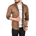 DeepSEA Likralı Kumaşı Fitilli Slim Fit Uzun Kollu Gömlek 2500805
