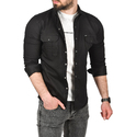 DeepSEA Likralı Kumaşı Fitilli Slim Fit Uzun Kollu Gömlek 2500805
