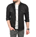 DeepSEA Likralı Kumaşı Fitilli Slim Fit Uzun Kollu Gömlek 2500805