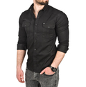 DeepSEA Likralı Kumaşı Fitilli Slim Fit Uzun Kollu Gömlek 2500805