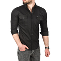 DeepSEA Likralı Kumaşı Fitilli Slim Fit Uzun Kollu Gömlek 2500805