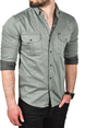 DeepSEA Likralı Kumaşı Fitilli Slim Fit Uzun Kollu Gömlek 2500805