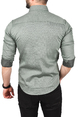 DeepSEA Likralı Kumaşı Fitilli Slim Fit Uzun Kollu Gömlek 2500805