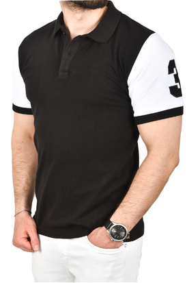 DeepSEA Slim Fit Dar Kesim Pamuklu Pike Kumaş Polo Yaka Tişört Nefes Alan Kıvrılmaz Polo Yaka Tişört 2503020