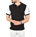DeepSEA Slim Fit Dar Kesim Pamuklu Pike Kumaş Polo Yaka Tişört Nefes Alan Kıvrılmaz Polo Yaka Tişört 2503020