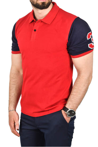 DeepSEA Slim Fit Dar Kesim Pamuklu Pike Kumaş Polo Yaka Tişört Nefes Alan Kıvrılmaz Polo Yaka Tişört 2503020