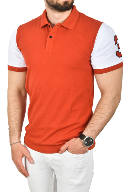 DeepSEA Slim Fit Dar Kesim Pamuklu Pike Kumaş Polo Yaka Tişört Nefes Alan Kıvrılmaz Polo Yaka Tişört 2503020