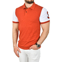 DeepSEA Slim Fit Dar Kesim Pamuklu Pike Kumaş Polo Yaka Tişört Nefes Alan Kıvrılmaz Polo Yaka Tişört 2503020