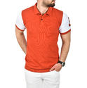 DeepSEA Slim Fit Dar Kesim Pamuklu Pike Kumaş Polo Yaka Tişört Nefes Alan Kıvrılmaz Polo Yaka Tişört 2503020