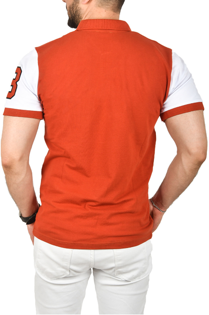 DeepSEA Slim Fit Dar Kesim Pamuklu Pike Kumaş Polo Yaka Tişört Nefes Alan Kıvrılmaz Polo Yaka Tişört 2503020