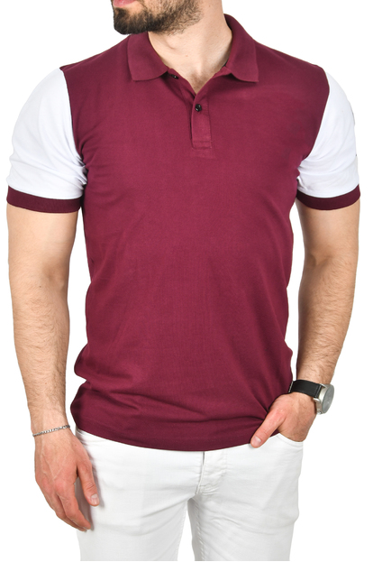 DeepSEA Slim Fit Dar Kesim Pamuklu Pike Kumaş Polo Yaka Tişört Nefes Alan Kıvrılmaz Polo Yaka Tişört 2503020