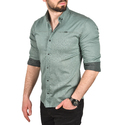 DeepSEA Slim Fit Kolay Ütülenebilir Pamuklu Spor Gömlek Likralı Kot Gömlek 2502505
