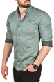 DeepSEA Slim Fit Kolay Ütülenebilir Pamuklu Spor Gömlek Likralı Kot Gömlek 2502505
