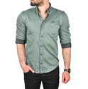 DeepSEA Slim Fit Kolay Ütülenebilir Pamuklu Spor Gömlek Likralı Kot Gömlek 2502505