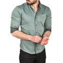 DeepSEA Slim Fit Kolay Ütülenebilir Pamuklu Spor Gömlek Likralı Kot Gömlek 2502505