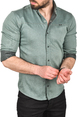 DeepSEA Slim Fit Kolay Ütülenebilir Pamuklu Spor Gömlek Likralı Kot Gömlek 2502505