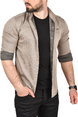 DeepSEA Slim Fit Kolay Ütülenebilir Pamuklu Spor Gömlek Likralı Kot Gömlek 2502505