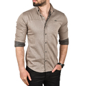 DeepSEA Slim Fit Kolay Ütülenebilir Pamuklu Spor Gömlek Likralı Kot Gömlek 2502505