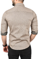 DeepSEA Slim Fit Kolay Ütülenebilir Pamuklu Spor Gömlek Likralı Kot Gömlek 2502505