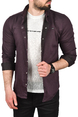 DeepSEA Slim Fit Kolay Ütülenebilir Pamuklu Spor Gömlek Likralı Kot Gömlek 2502505