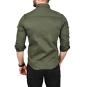DeepSEA Slim Fit Kolay Ütülenebilir Pamuklu Spor Gömlek Likralı Kot Gömlek 2502505