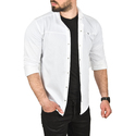 DeepSEA Slim Fit Kolay Ütülenebilir Pamuklu Spor Gömlek Likralı Kot Gömlek 2502505