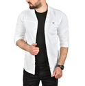DeepSEA Slim Fit Kolay Ütülenebilir Pamuklu Spor Gömlek Likralı Kot Gömlek 2502505